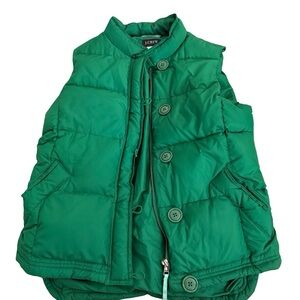 J. Crew Emerald Green Quilted Vest